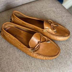 Mercanti Fiorentini Tan Leather Penny Loafer